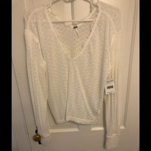 NWT, Free People Blouson Sleeve top